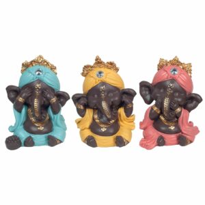 Lot de 3 Ganesh 6 cm