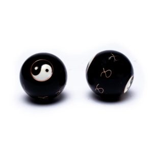 Boules Qi Gong Yin Yang Noir