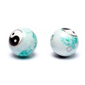 Boules Qi Gong Yin Yang Marbré