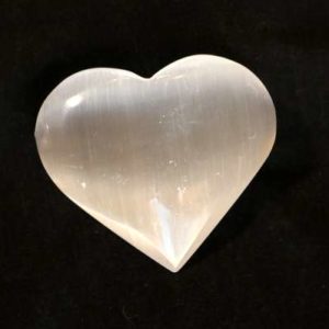 Cœur en Sélénite Blanche