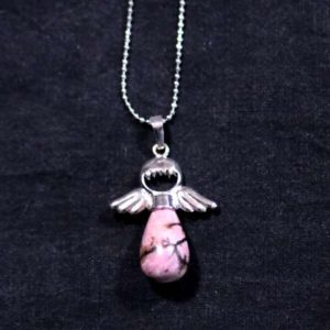 Collier Ange Rhodonite