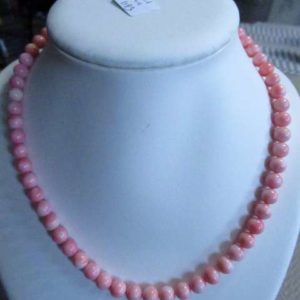Collier Corail Rose Perles