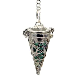 Pendule Pentacle avec pierres 7 chakras