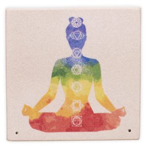 Brûle encens en grès 7 chakras – Image 2