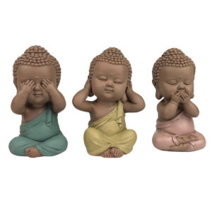 Bouddha Je n'entends, je ne dis et je ne vois rien