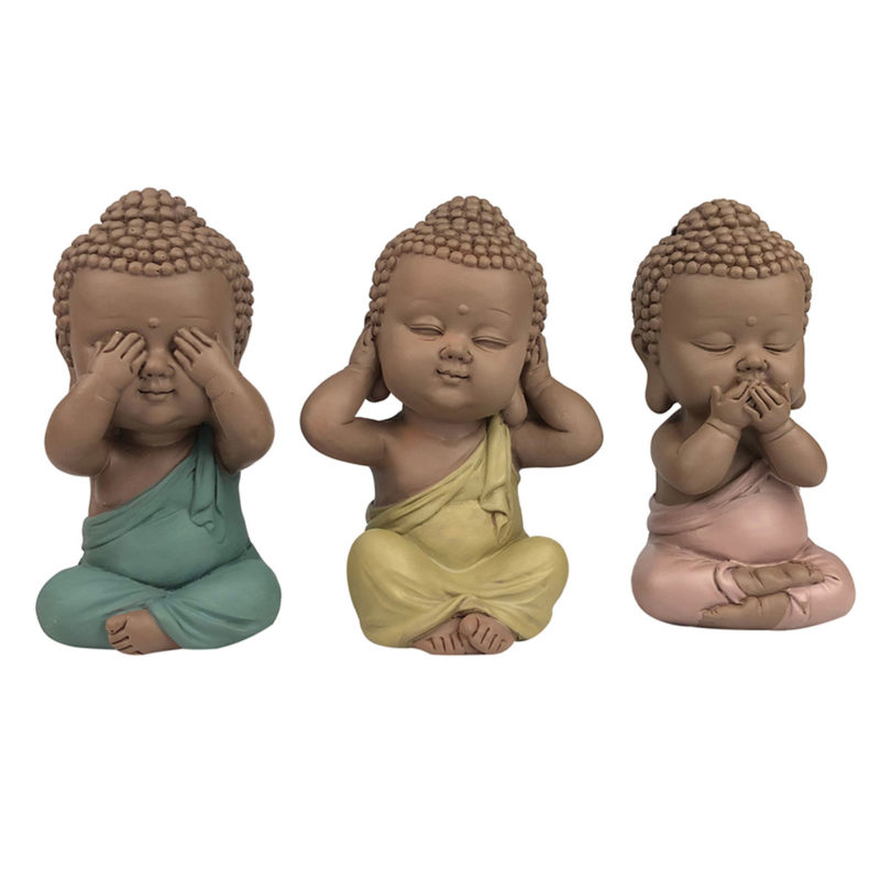 Bouddha Je n'entends, je ne dis et je ne vois rien
