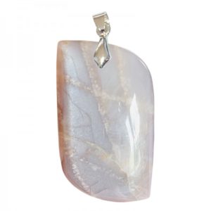 Pendentif Pierre de Lune grise forme S