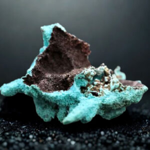 Pseudomorphose d'Azurite en Chrysocolle