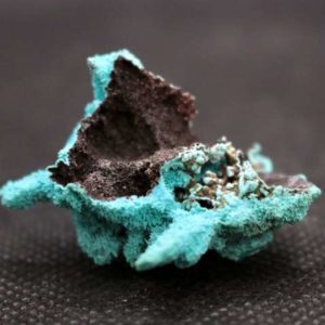 Pseudomorphose d'Azurite en Chrysocolle