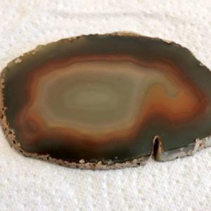 Tranche agate 9.5x5.5 verte – Image 2
