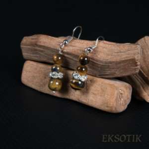 Boucles d'Oreilles - Oeil de Tigre