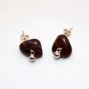 Boucles d'Oreille Rouge de Porto