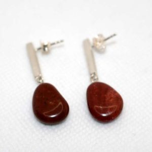 Boucles d'Oreille Rouge de Porto