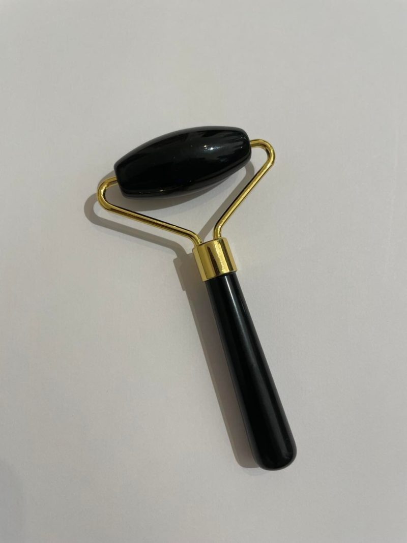 Rouleau de Massage Obsidienne Noire