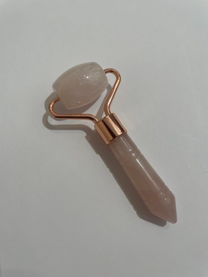 Petit Rouleau de Massage Quartz Rose