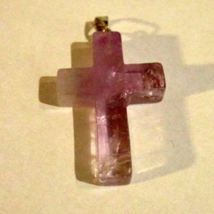 Pendentif Croix Améthyste