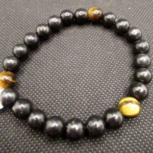 Bracelet Shungite et Œil de Tigre