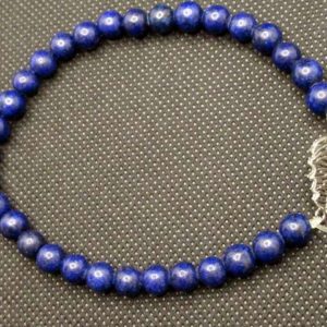 Bracelet Lapis Lazuli et Acier Corse