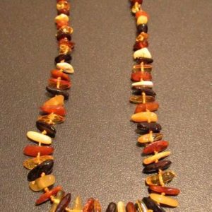 Collier Bébé Ambre Chips et Roulé