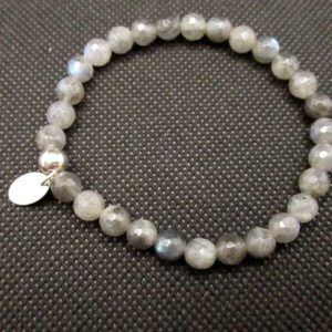 Bracelet Labradorite Facettée 6 mm