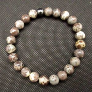 Bracelet Jaspe Dalmatien 8 mm