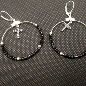 Boucles d'Oreille Spinelle + Zirconium