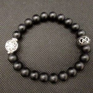 Bracelet Homme Onyx Noir