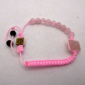 Bracelet Pyramide Quartz Rose