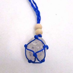 Collier en Corde Cristal de Roche