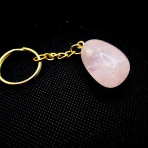 Porte-Clefs Quartz Rose