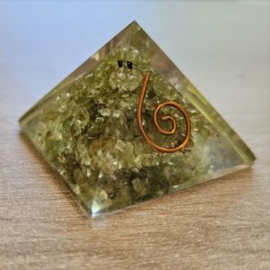 Mini Pyramide Orgone Péridot