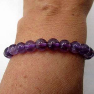 Bracelet Améthyste  6 mm