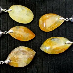 Pendentif Quartz Hématoïde Jaune