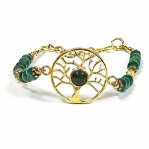 Bracelet Arbre de vie Aventurine verte