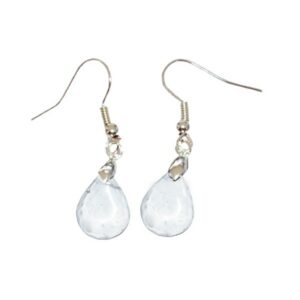 Boucles d'Oreilles Cristal de Roche Goutte