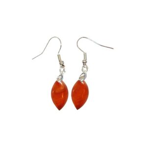 Boucles d'Oreilles Cornaline Marquise