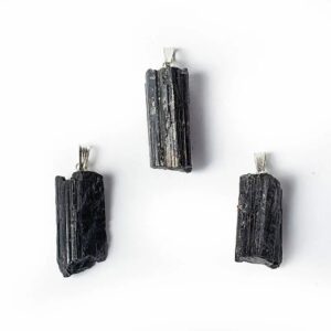 Pendentif Tourmaline noire brute