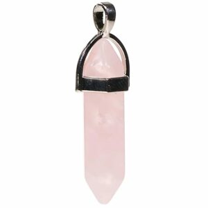 Pendentif Quartz Rose