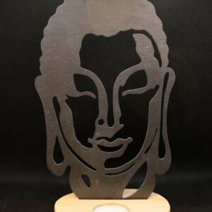 Ardoise Bouddha Visage Bougie