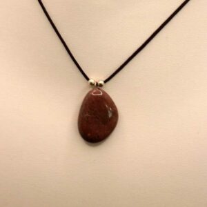 Collier Fil Polyester Rouge de Porto – Image 2