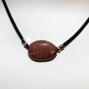 Collier Satin Noir Rouge de Porto