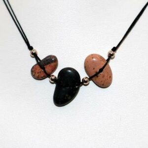 Collier Fil Polyester Rouge de Porto Serpentine – Image 2