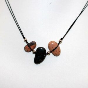 Collier Fil Polyester Rouge de Porto Serpentine