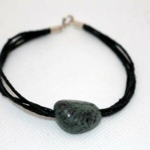 Bracelet Cuir Vert d'Orezza