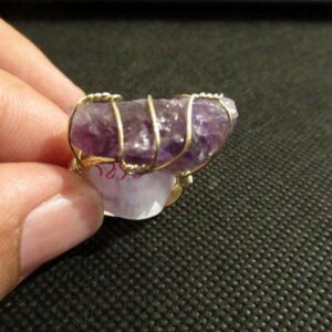 Bague Brute Améthyste