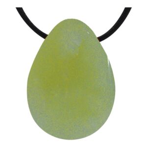 Galet percé Jade sur cordon
