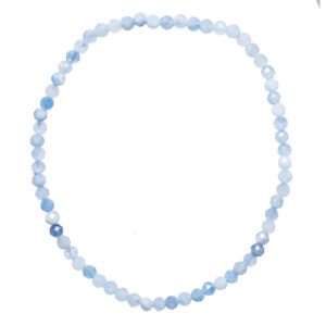 Bracelet Facetté Aigue-Marine 3 mm