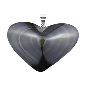 Pendentif Coeur Obsidienne Oeil Céleste