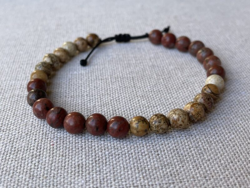 Bracelet Jaspe Brechique et Jaspe Paysage