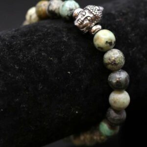 Bracelet Homme Turquoise Africaine Mat